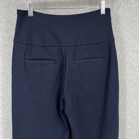 Cabi Womens Coco Wide Leg Trouser Pant Size 6 Long Tall Navy Blue Pockets 3920L - Picture 4 of 13